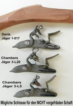 Preview: Bausatz lange Jägerbüchse .50, Nußbaumschaft M3 fancy